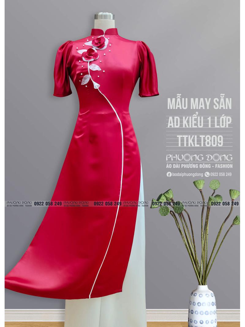 Áo Dài Phom Trẻ Vải Tafta TTKLT809